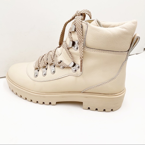 🆕{J. CREW} Dusty Ivory Leather Nordic Boots - Picture 2 of 16